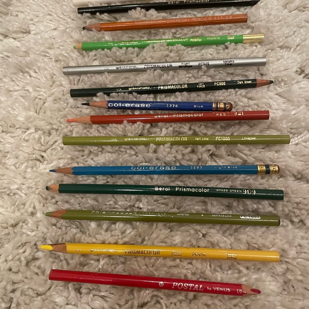 Vintage Colored/Art Pencil Bundle